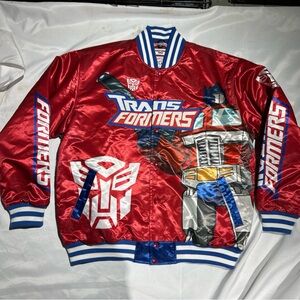 Rare Transformers Satin Bomber Jacket Headgear Classics Size 5XL Brand New